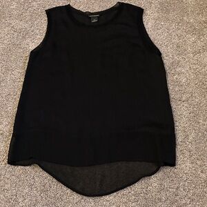 Club Monaco Classic Black Sleeveless Top 100% Silk